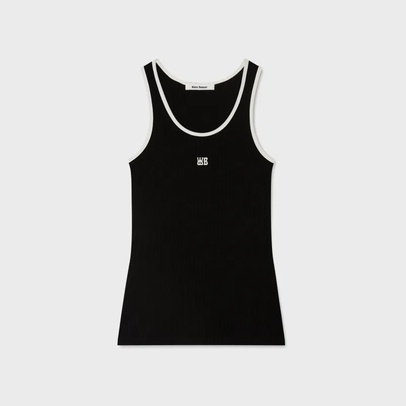 Wales Bonner Sonic Tank Top - Black sold by Kith
