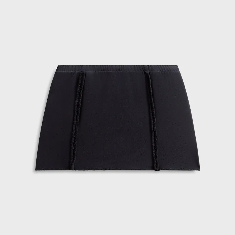 Sami Miro Vintage Fold Over Mini Skirt - Rib Black sold by Kith