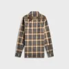 Rick Owens Outershirt - Grey Plaid sold by Kith