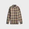 Rick Owens Outershirt - Grey Plaid sold by Kith