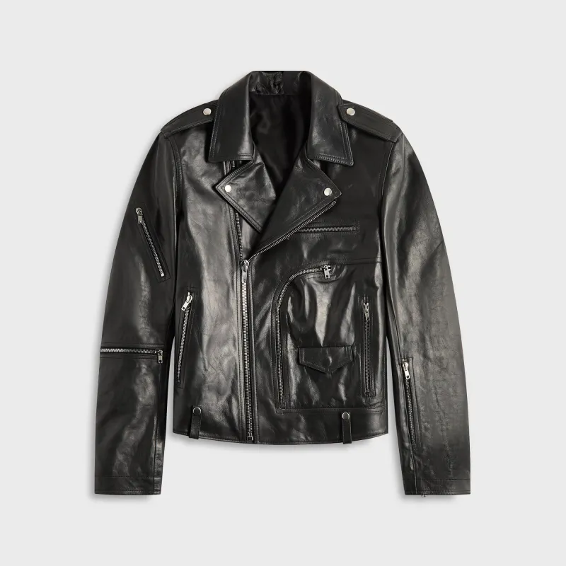Rick Owens Giacca Pelle Bauhaus Stooges - Black sold by Kith