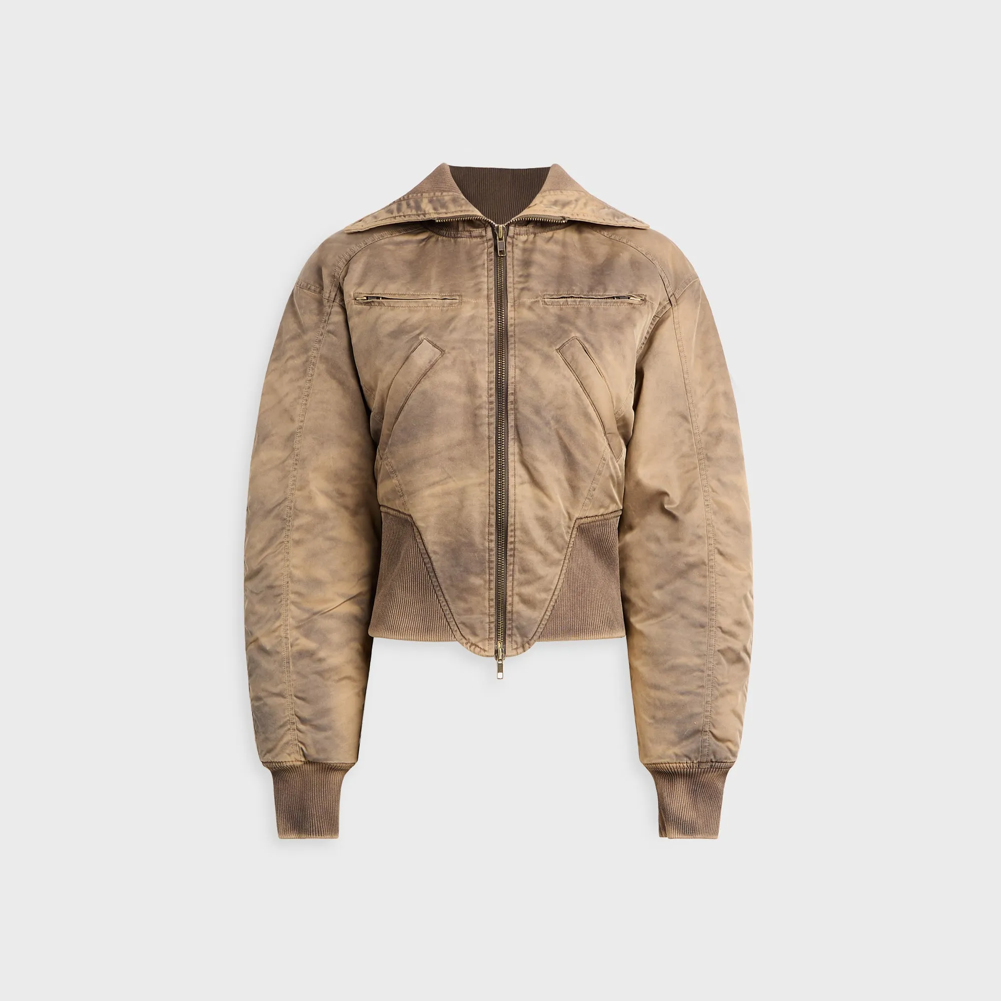 KNWLS Claw Bomber Jacket - Washed Dark Brown sold by Kith