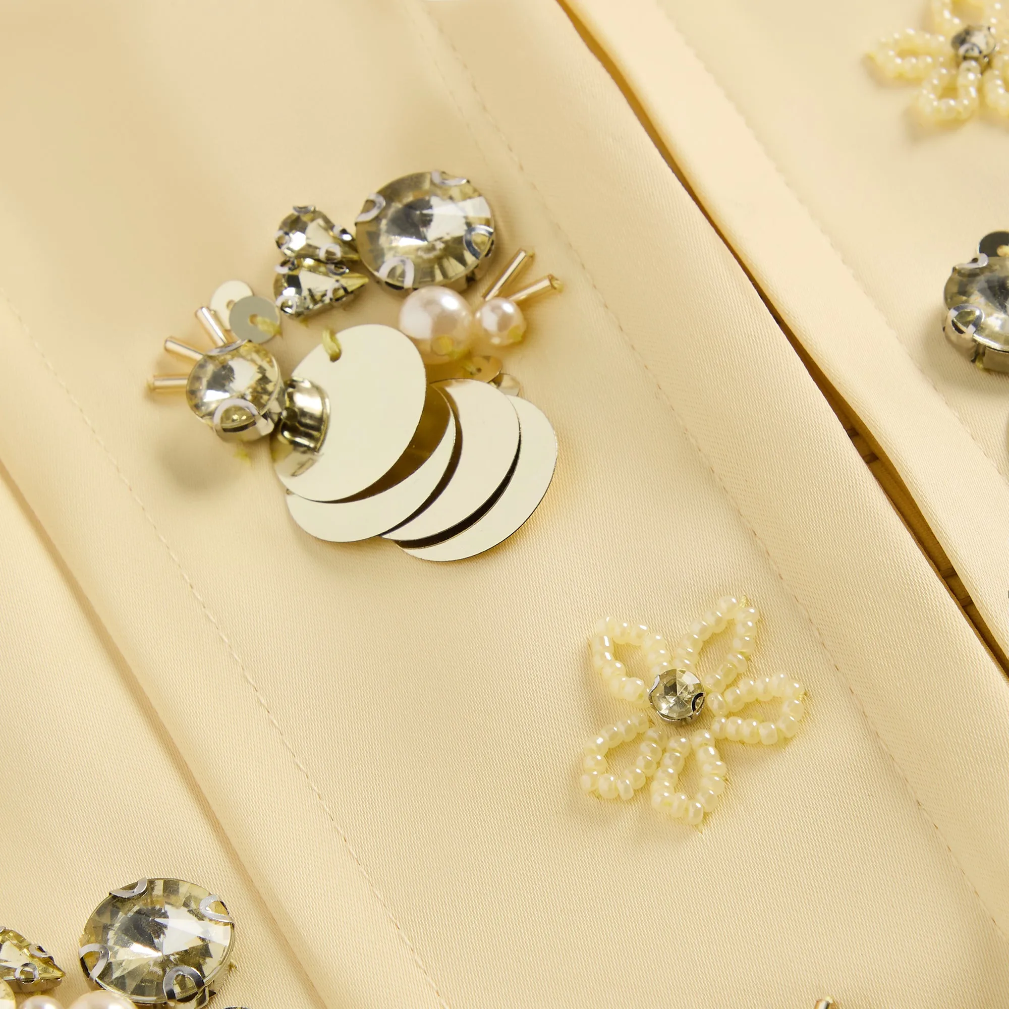 GUIZIO Embellished Satin Corset - Ivory sold by Kith product image thumbnail 3