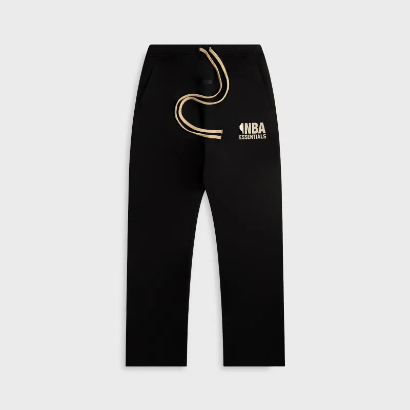 Essentials Relaxed NBA Core Fleece Sweatpant - Black sold by Kith