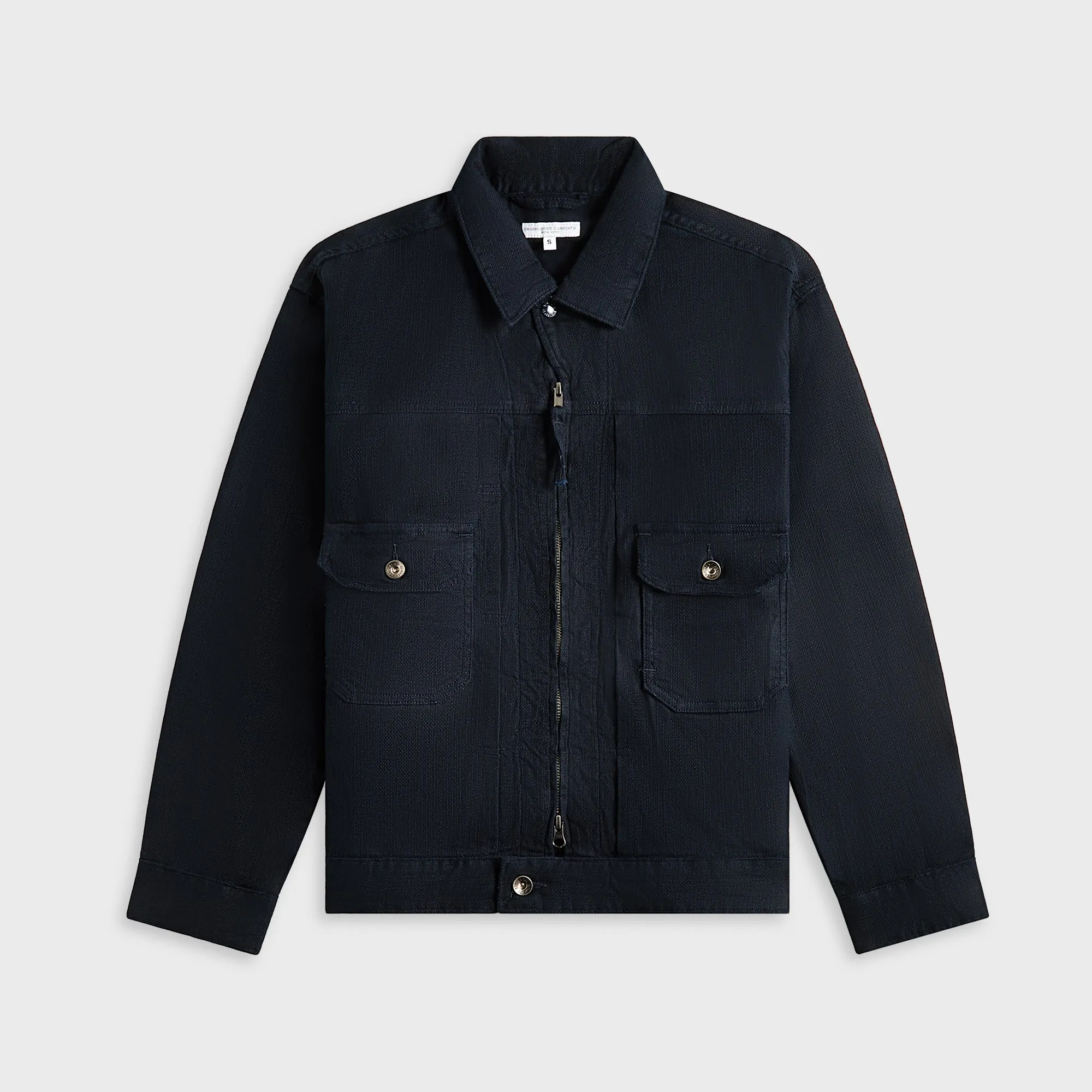 Engineered Garments Trucker Jacket CL Java Cloth - Dark Navy sold by Kith