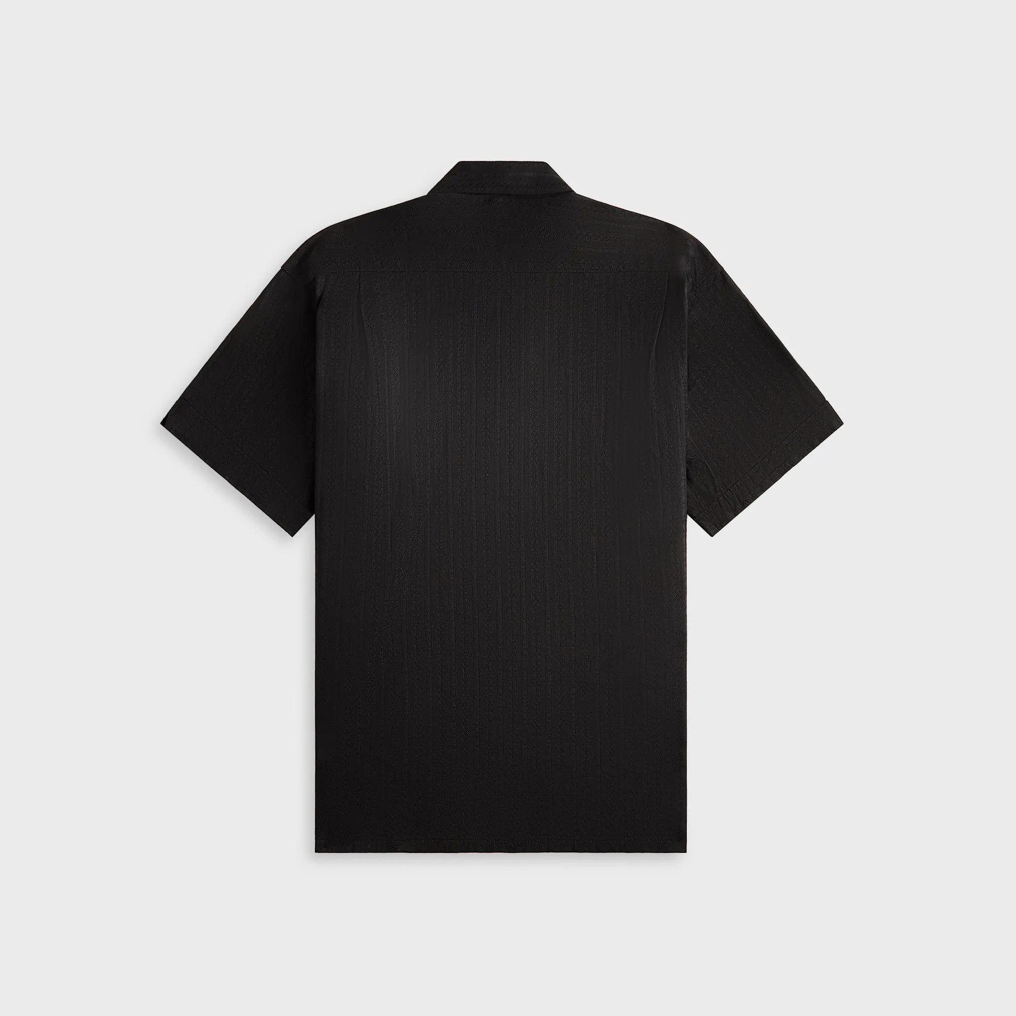 Engineered Garments Cotton Lace Stripe Jacquard Camp Shirt - Black sold by Kith product image thumbnail 2
