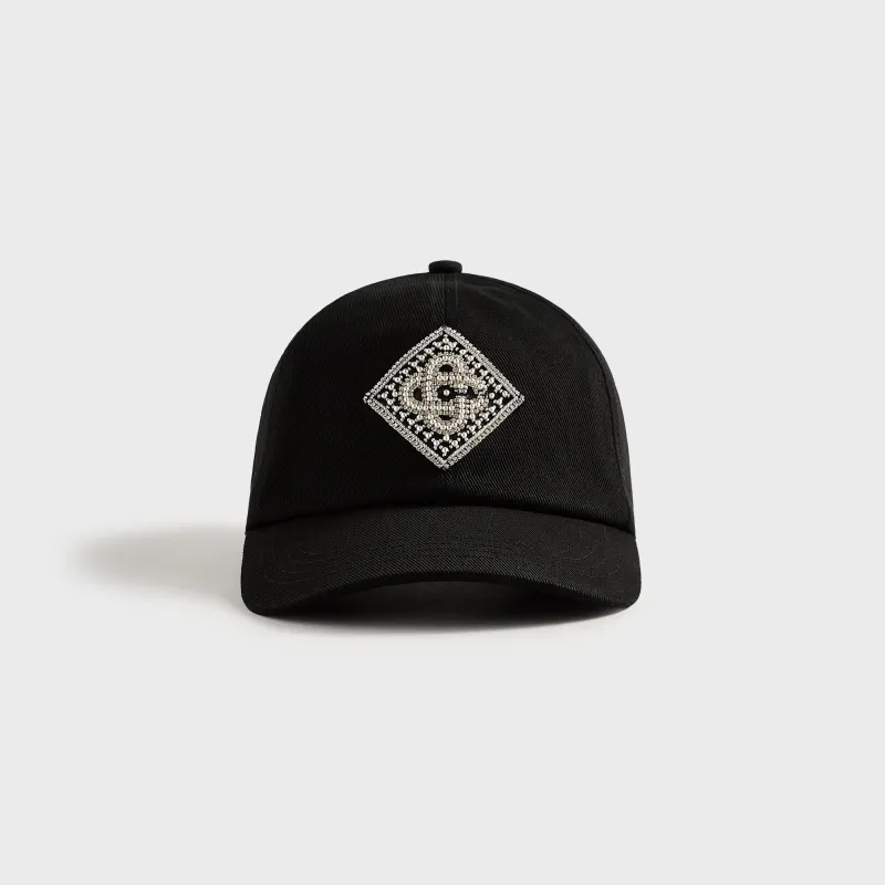 Casablanca Pearl Diamond Patch Cap - Black sold by Kith