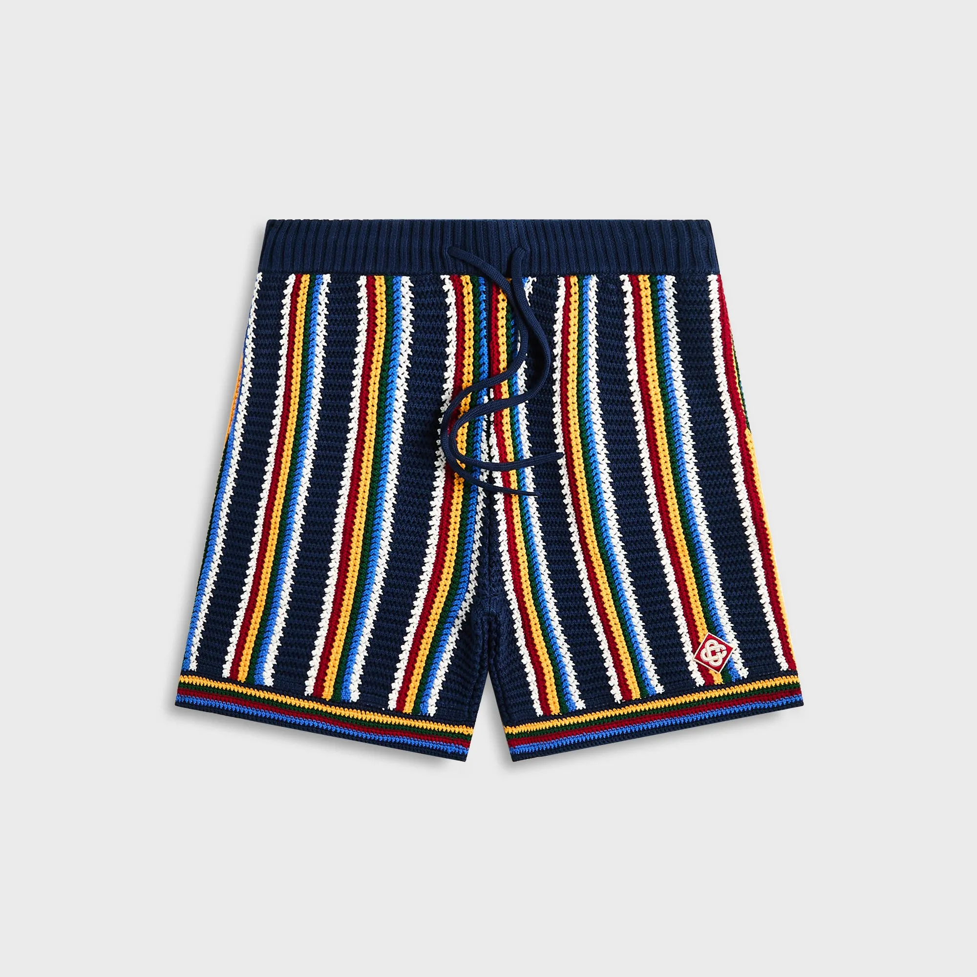Casablanca Crochet Shorts - Navy sold by Kith