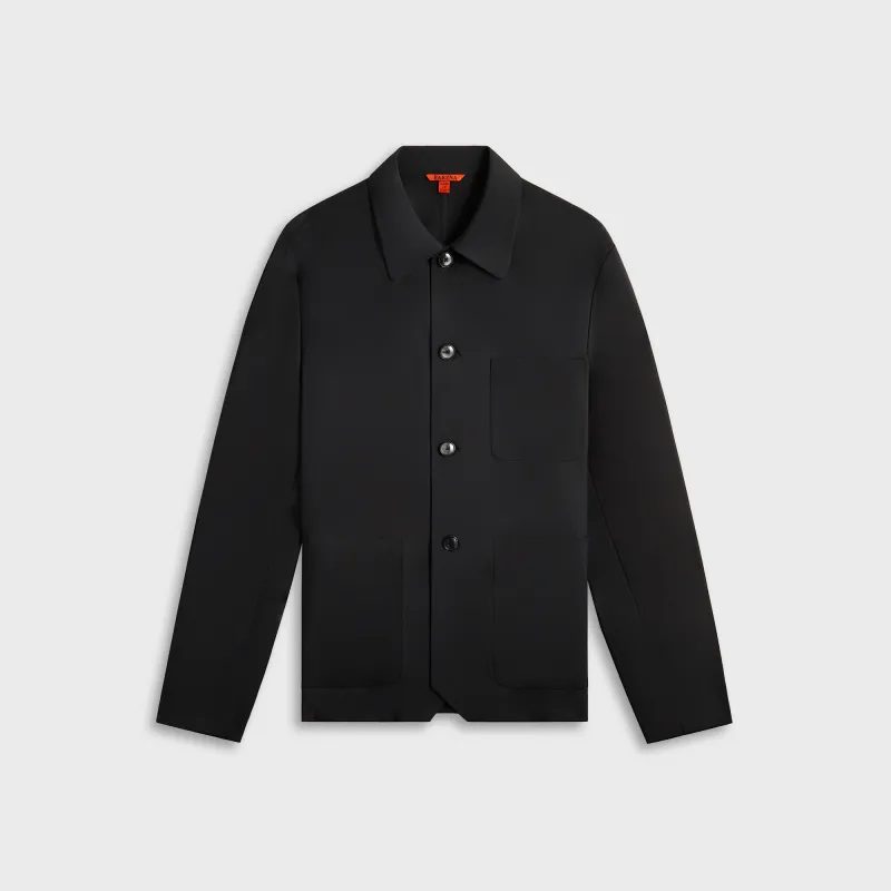 Barena Overshirt Visal Tropical Piombo - Black sold by Kith