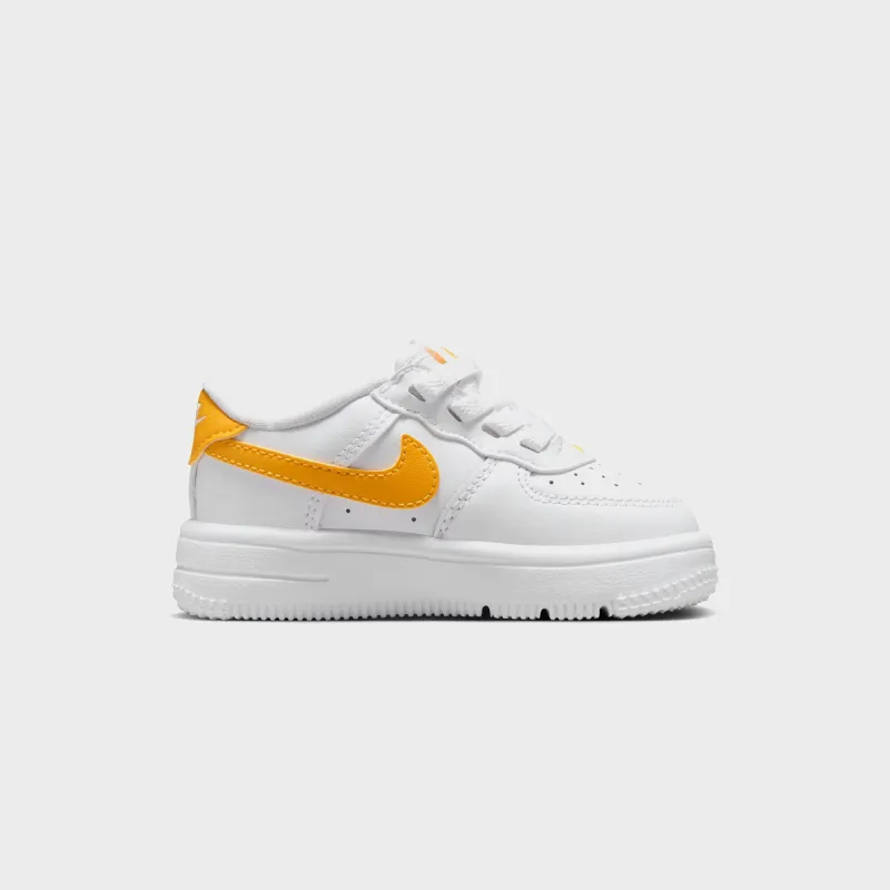 Nike TD Air Force 1 Low Easyon - White / University Gold / White sold by Kith