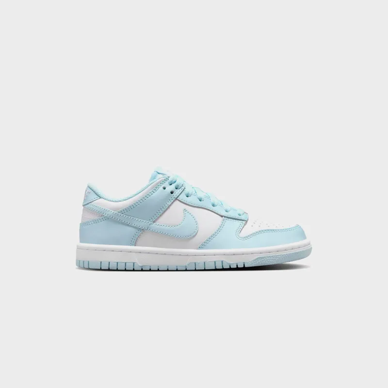 Nike GS Dunk Low - White / Glacier Blue sold by Kith