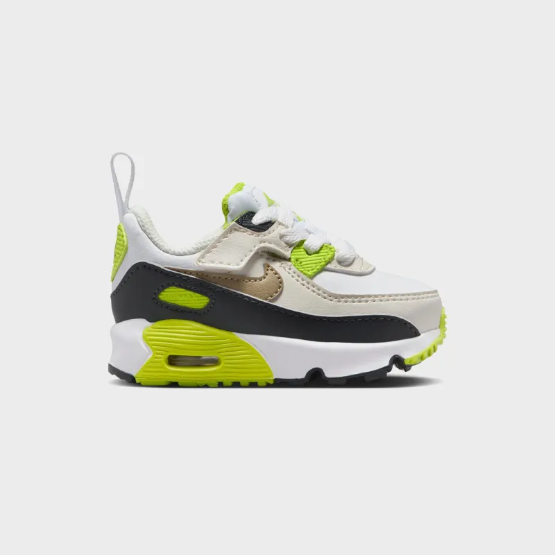 Nike TD Air Max 90 Easyon - White / Cyber / Dark Smoke Grey / Khaki sold by Kith