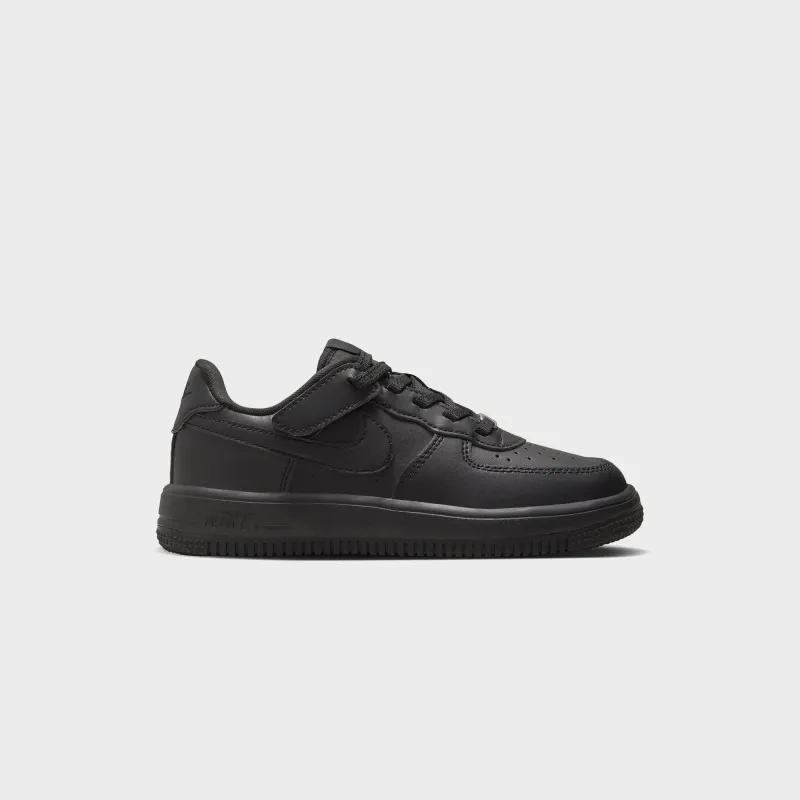 Nike PS Air Force 1 Low Easy On - Black / Black / Black sold by Kith