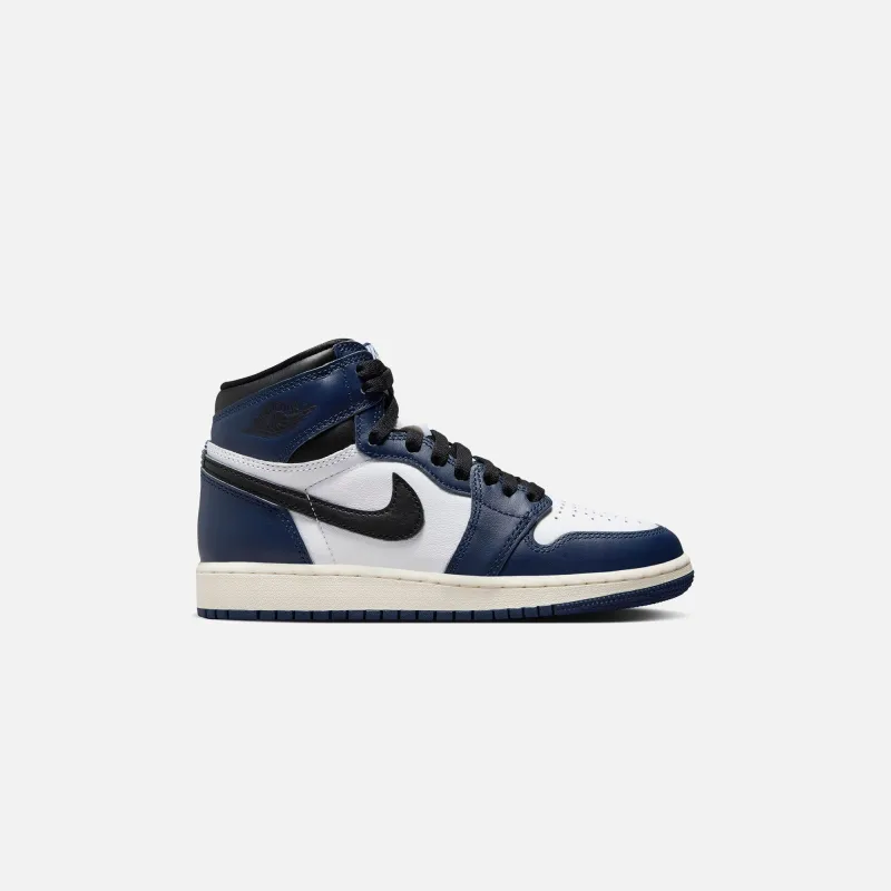 Jordan GS Air Jordan 1 Retro High OG - Midnight Navy / Black sold by Kith