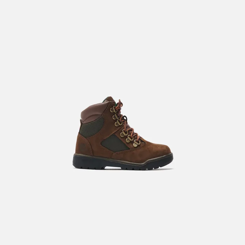 Timberland Pre-School 6" Field Boot - Brown / Green sold by Kith