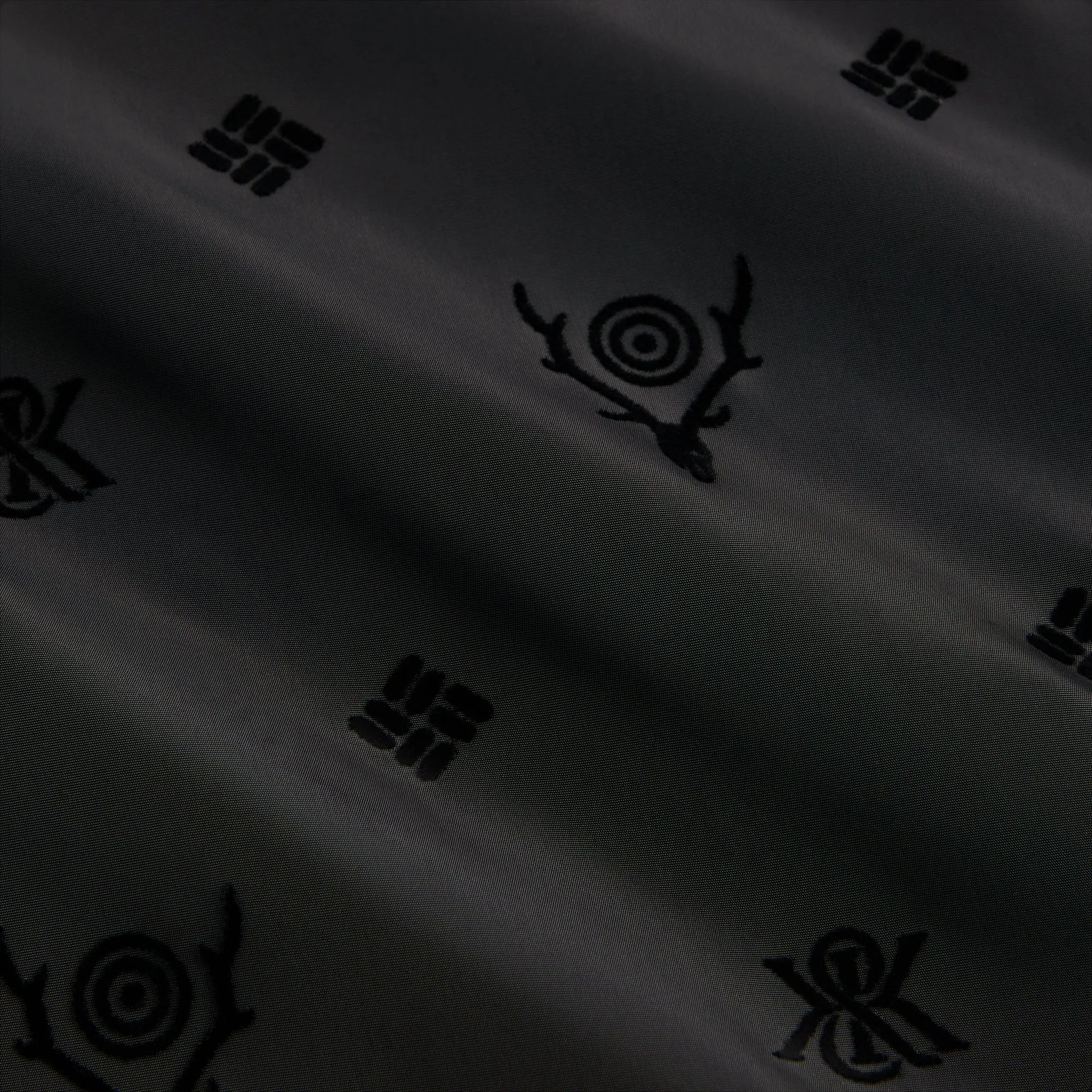 Kith & South2 West8 for Columbia Flocked Monogram Coaches Jacket - Black sold by Kith product image thumbnail 5