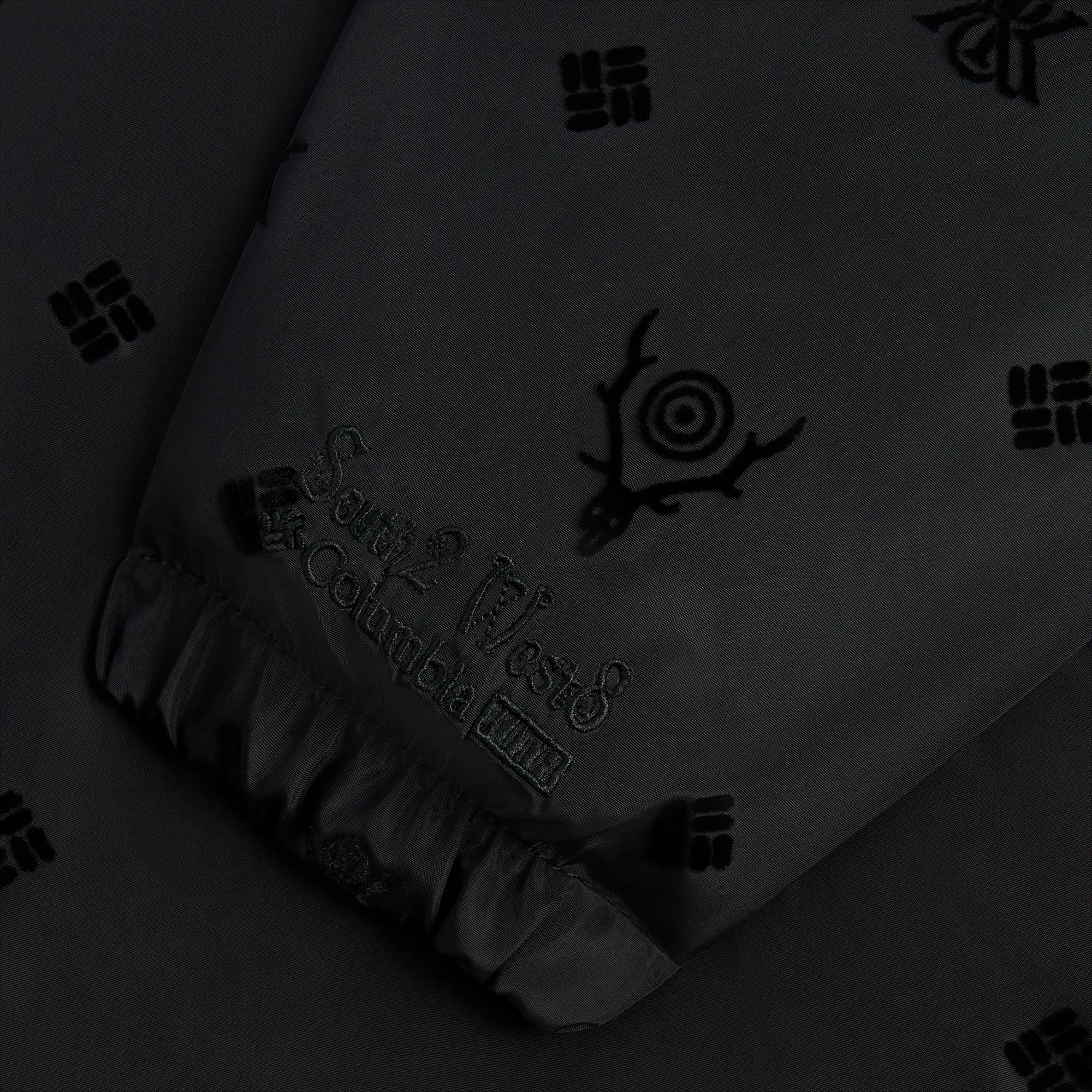 Kith & South2 West8 for Columbia Flocked Monogram Coaches Jacket - Black sold by Kith product image thumbnail 4