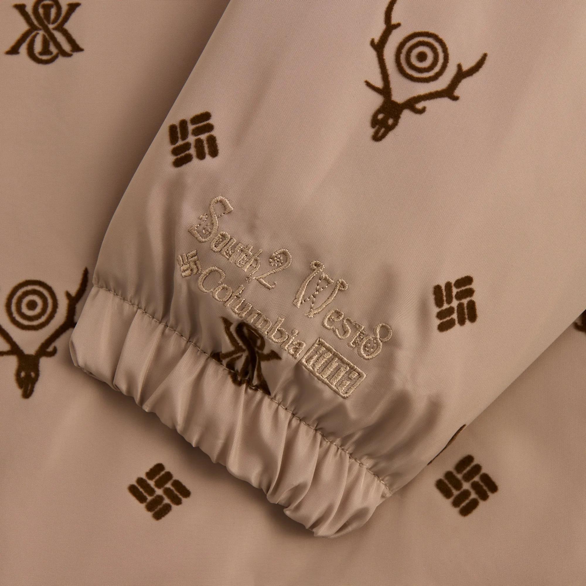 Kith & South2 West8 for Columbia Flocked Monogram Coaches Jacket - Hue sold by Kith product image thumbnail 4