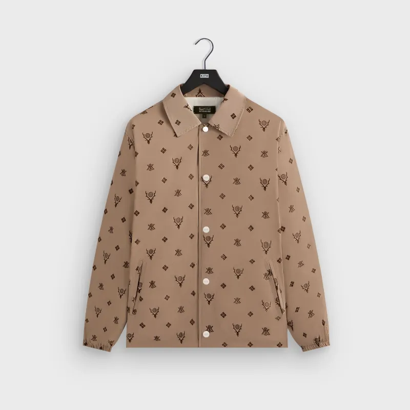 Kith & South2 West8 for Columbia Flocked Monogram Coaches Jacket - Hue sold by Kith