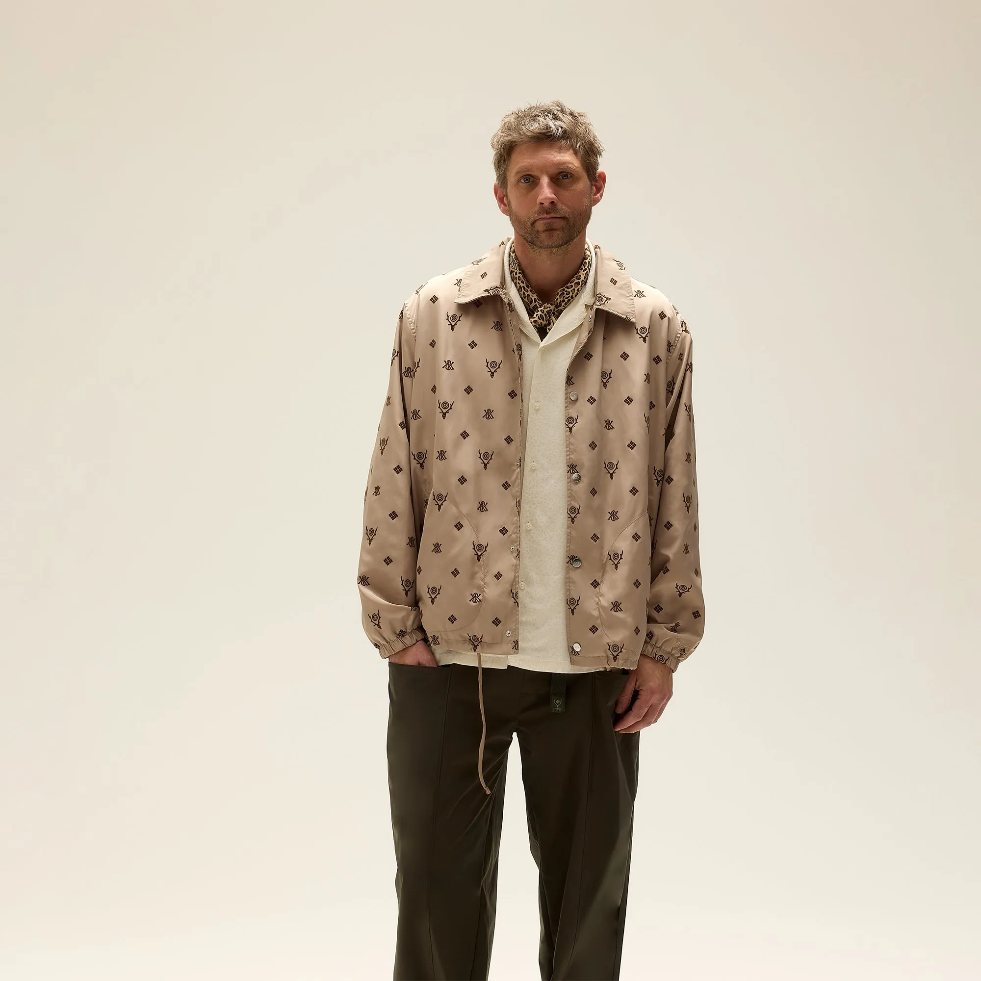 Kith & South2 West8 for Columbia Flocked Monogram Coaches Jacket - Hue sold by Kith product image thumbnail 2