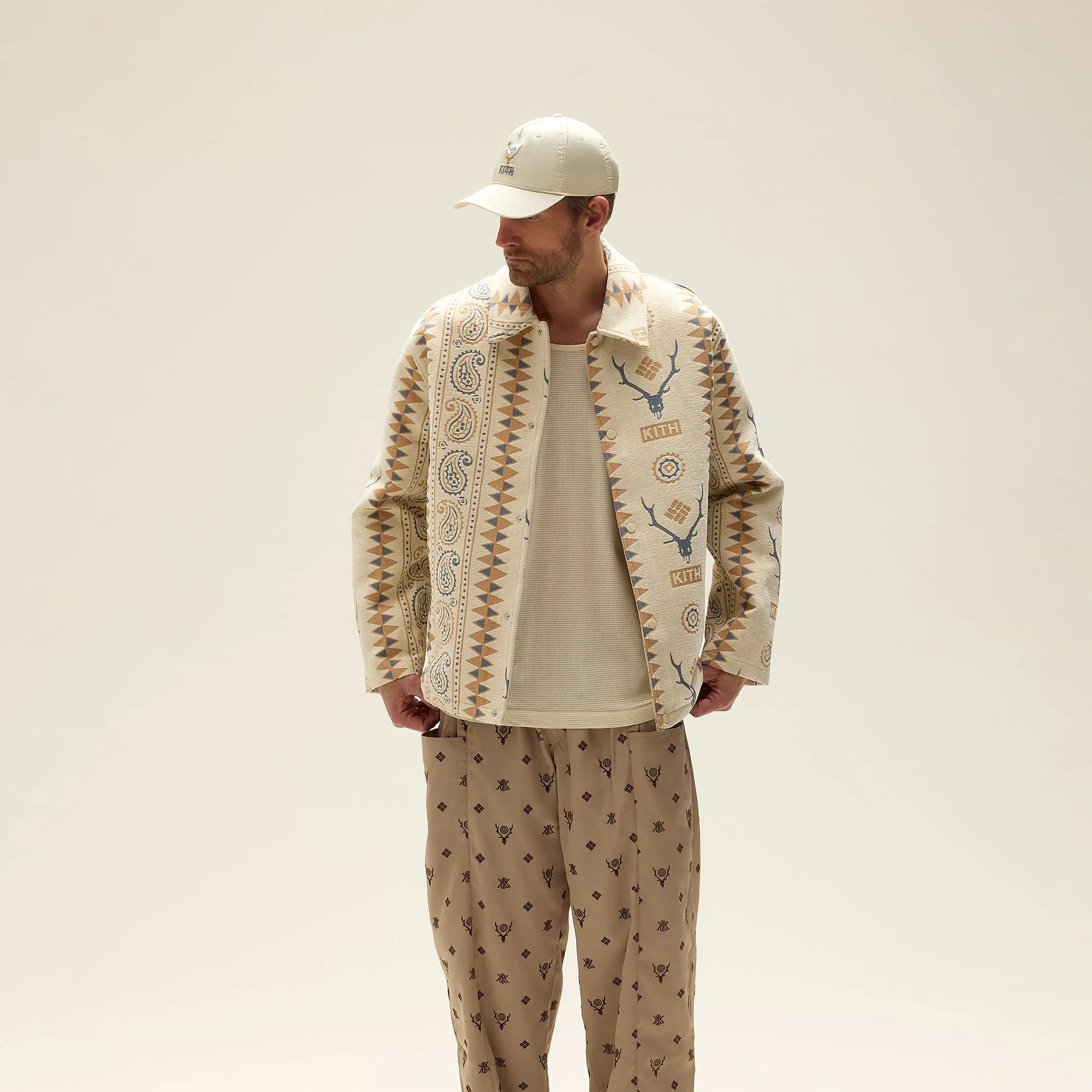 Kith & South2 West8 for Columbia Tapestry Coaches Jacket - Waffle sold by Kith product image thumbnail 2