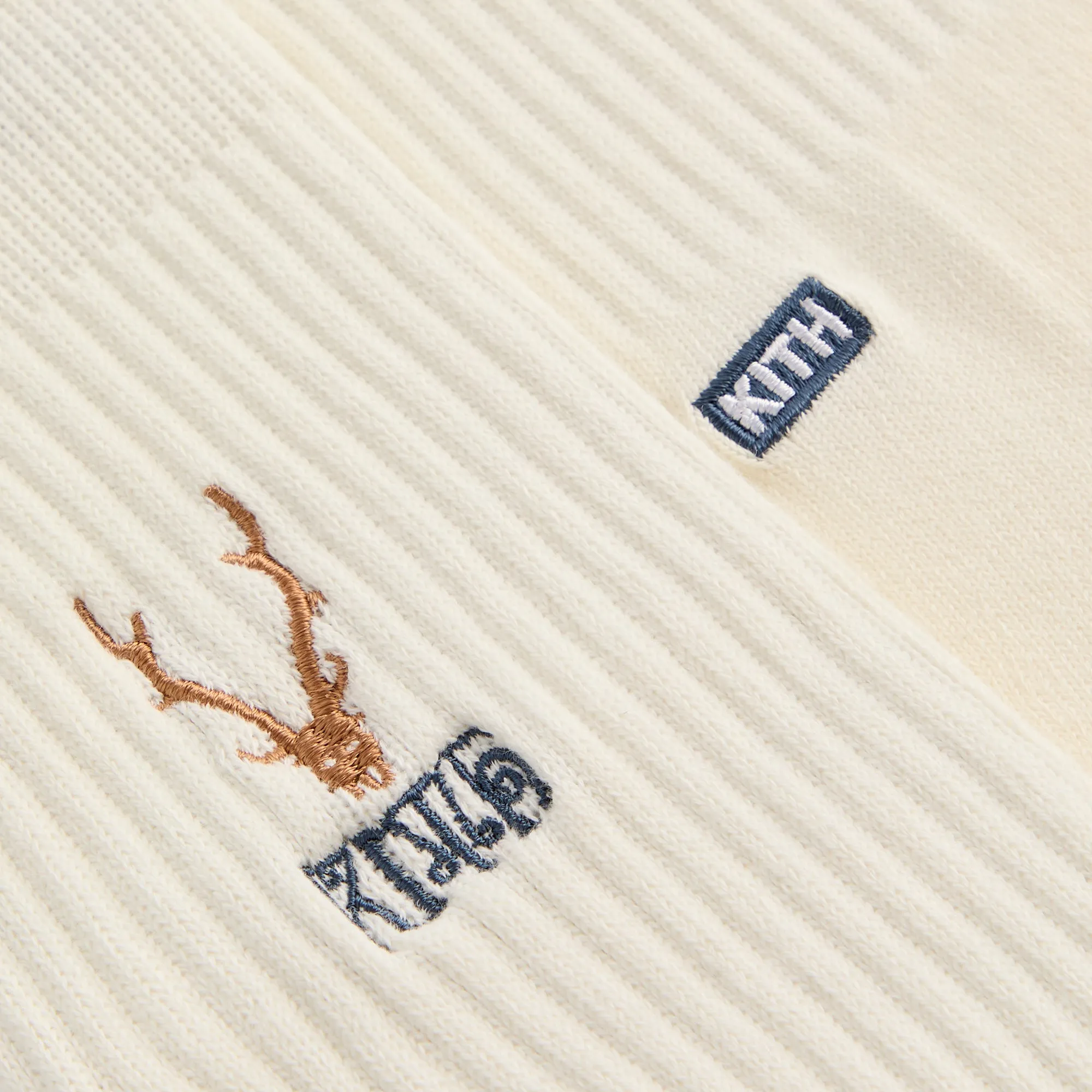 Kith for South2 West8 Embroidered Logo Crew Socks - Silk sold by Kith product image thumbnail 3