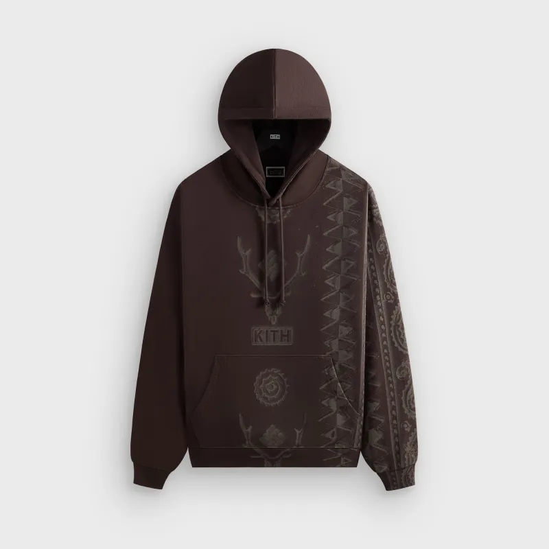 Kith & South2 West8 for Columbia Paisley Nelson Hoodie - Kindling sold by Kith
