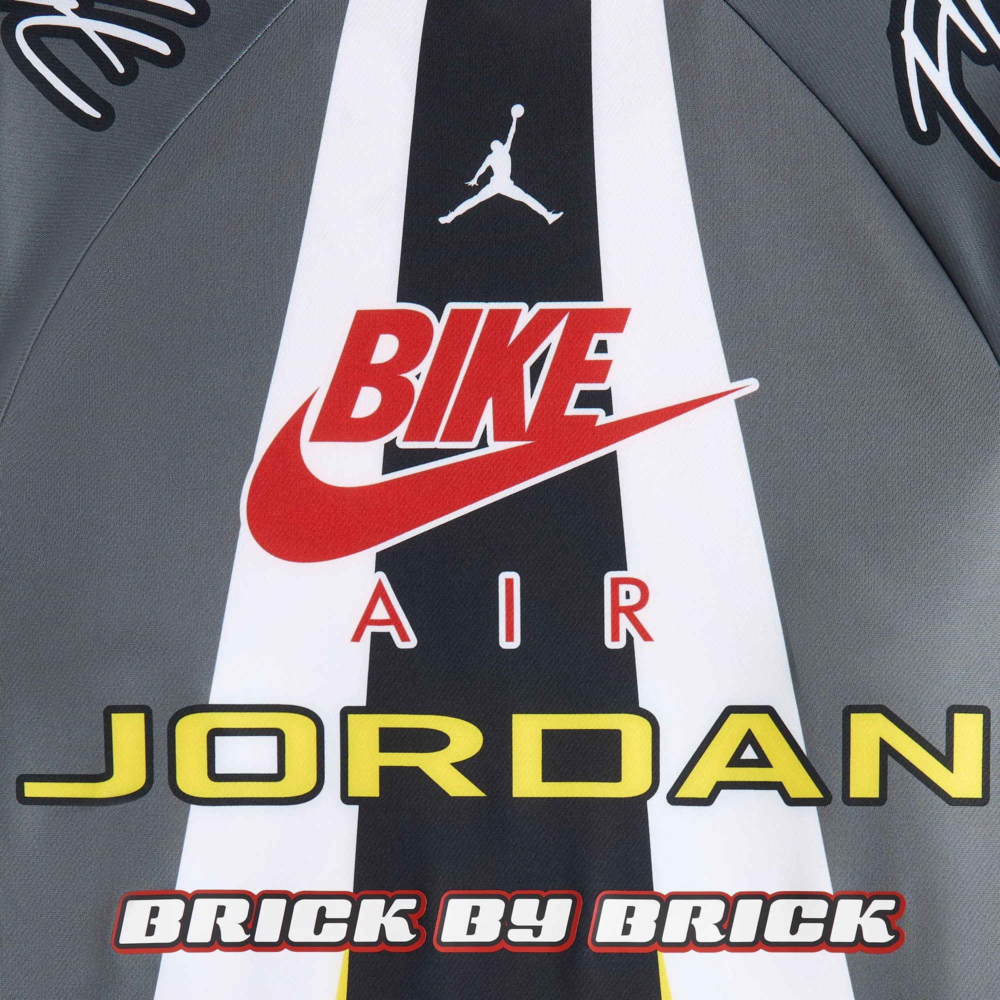 Jordan x Nigel Sylvester Bike Air Jersey - Iron Grey / Black / Cinnabar sold by Kith product image thumbnail 4