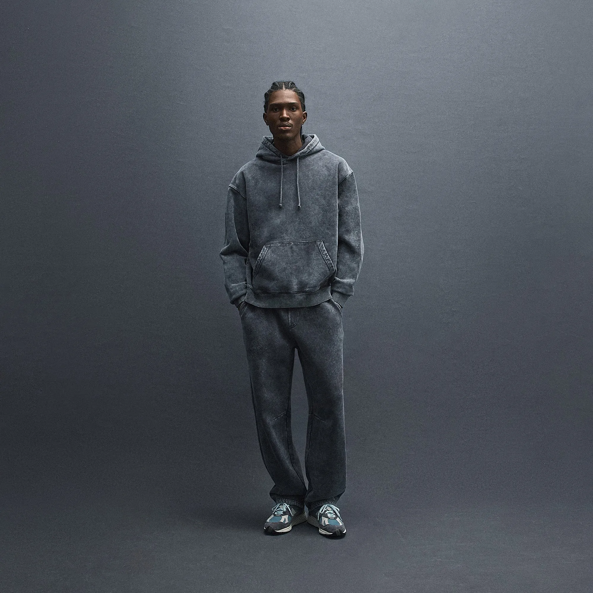 Kith 101 Sueded Fleece Elmhurst Sweatpant - Nightfall sold by Kith product image thumbnail 2