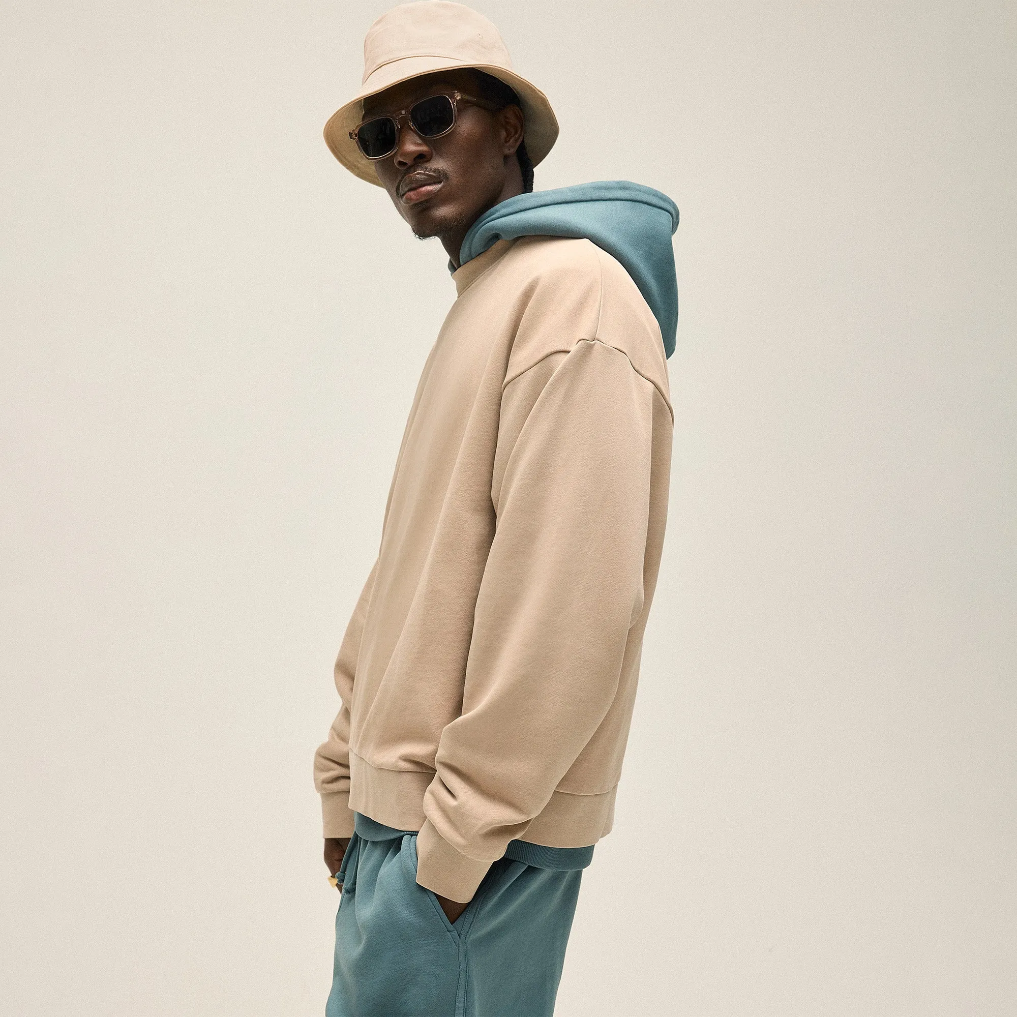 Kith 101 Compact Fleece Nelson Crewneck - Mound sold by Kith product image thumbnail 3