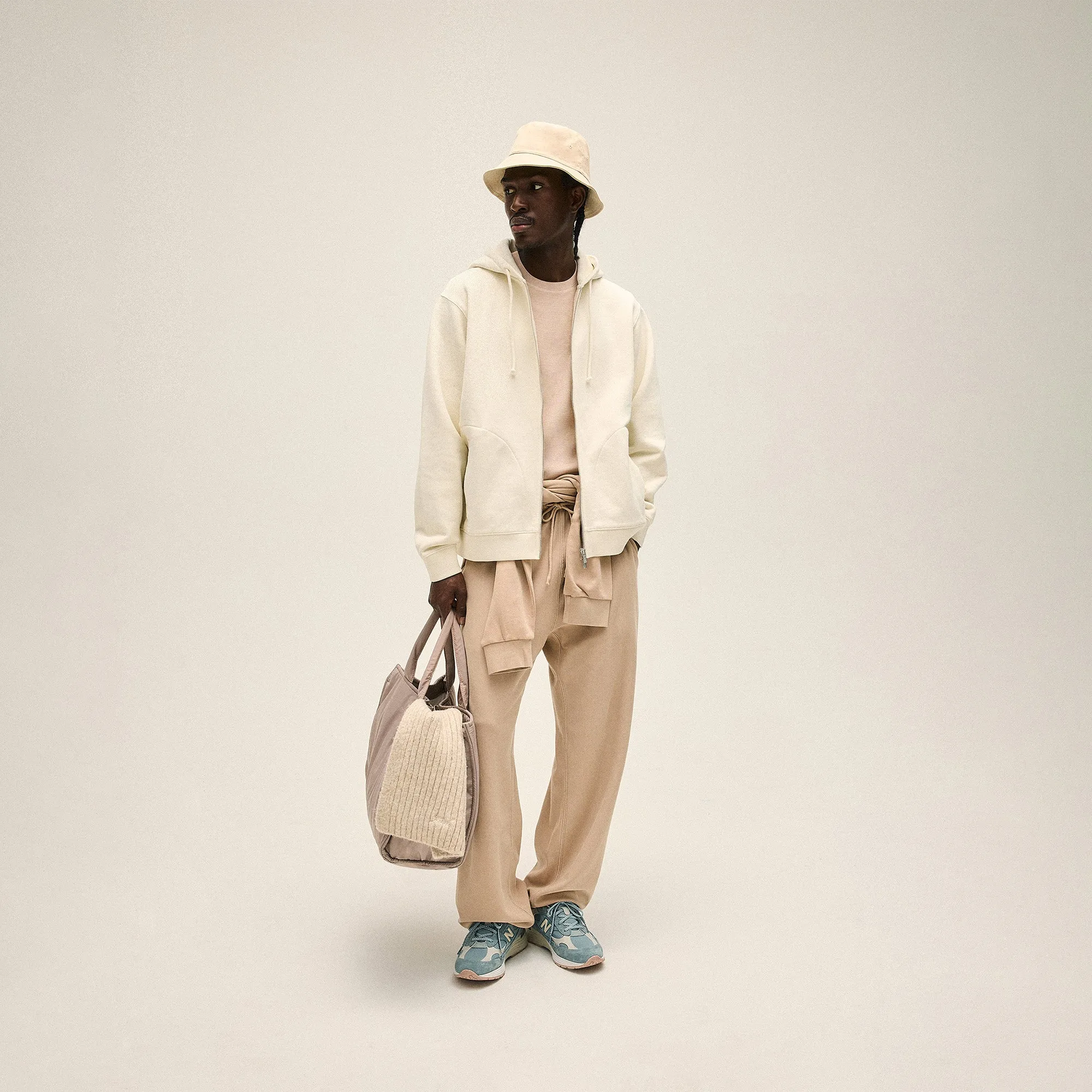 Kith 101 Compact Fleece Parker Sweatpant - Mound sold by Kith product image thumbnail 2