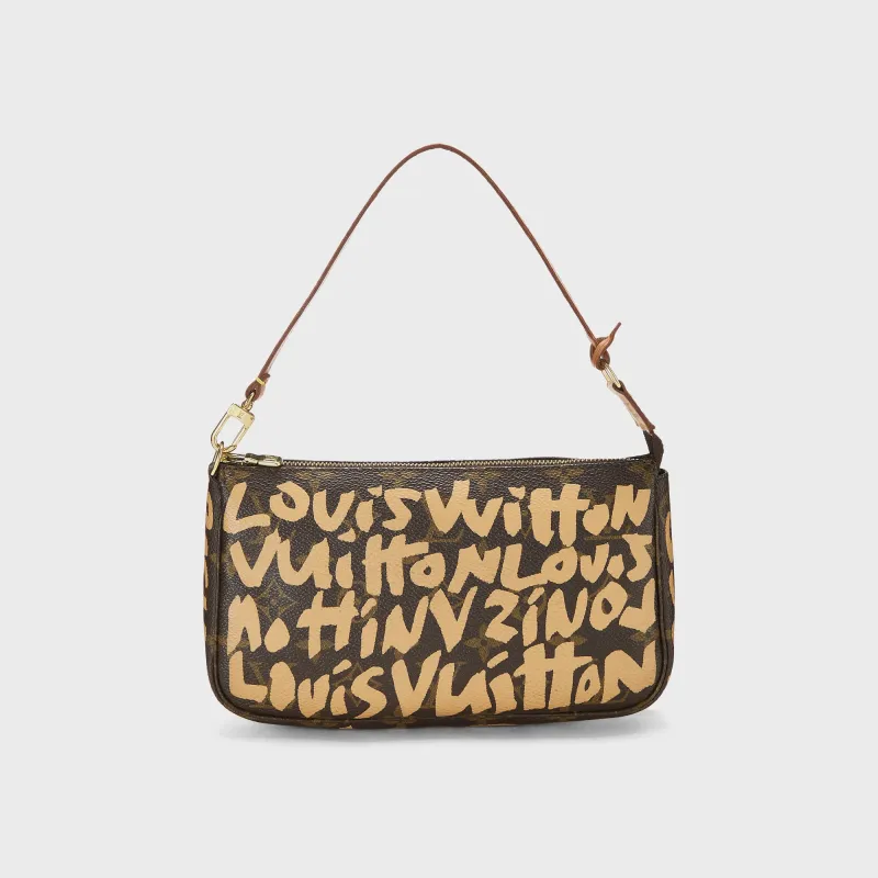 WGACA Louis Vuitton Sprouse Pochette V2 - Beige sold by Kith