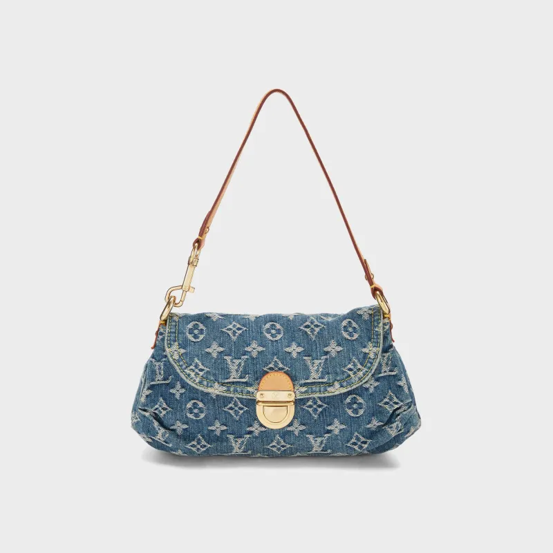 WGACA Louis Vuitton Denim Pleaty Mini - Blue sold by Kith