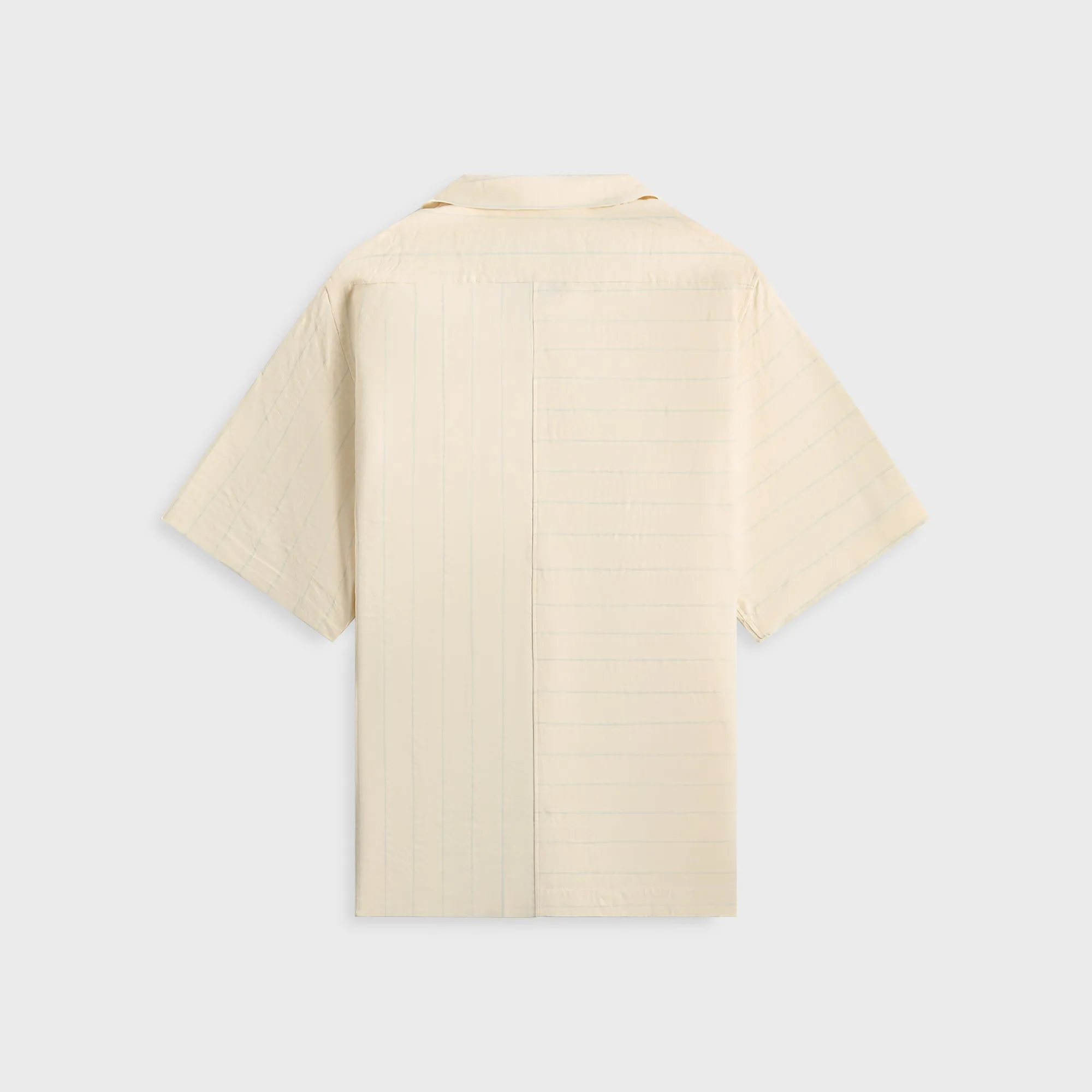 Wales Bonner Highlife Bowling Shirt - White / Blue Stripe sold by Kith product image thumbnail 2