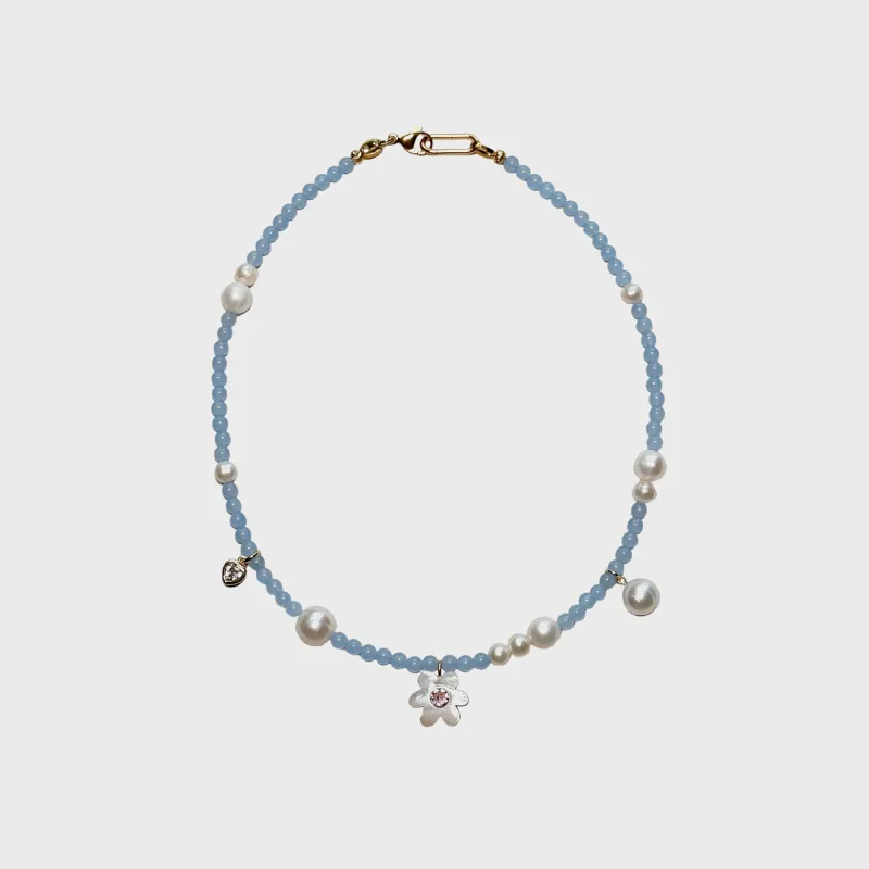 Notte Mia Full Bloom Necklace - Blue sold by Kith