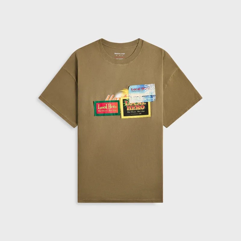 Martine Rose Oversized Tee - Green Khaki / Tropical Flye made by Martine Rose