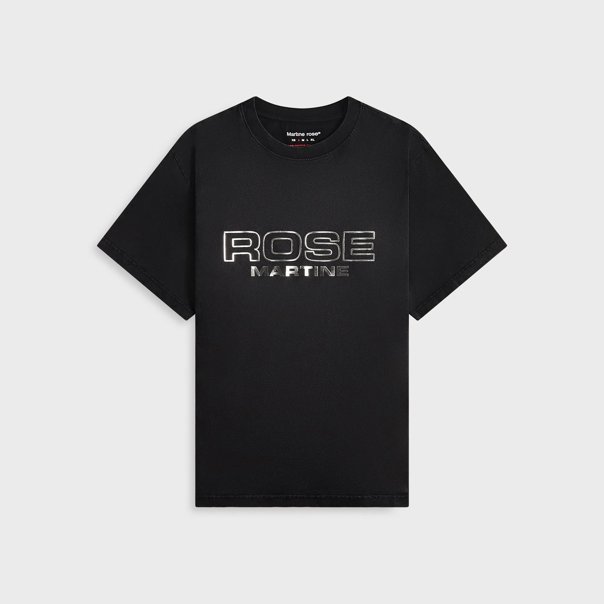Martine Rose Classic Tee - Black Rose Outline sold by Kith