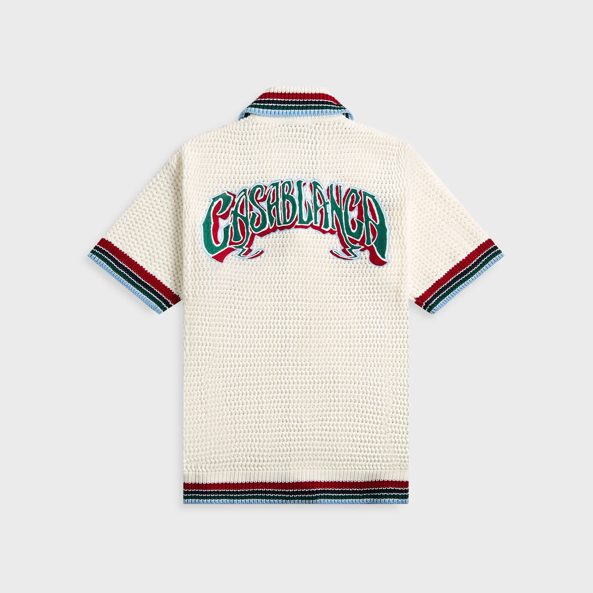 Casablanca Sporty Faux Crochet Shirt - White sold by Kith product image thumbnail 2