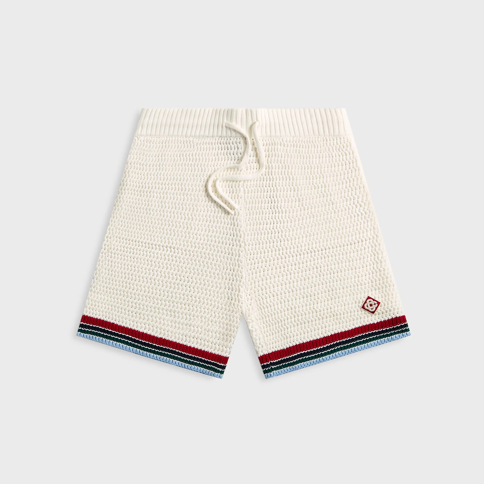 Casablanca Sporty Crochet Short - White sold by Kith