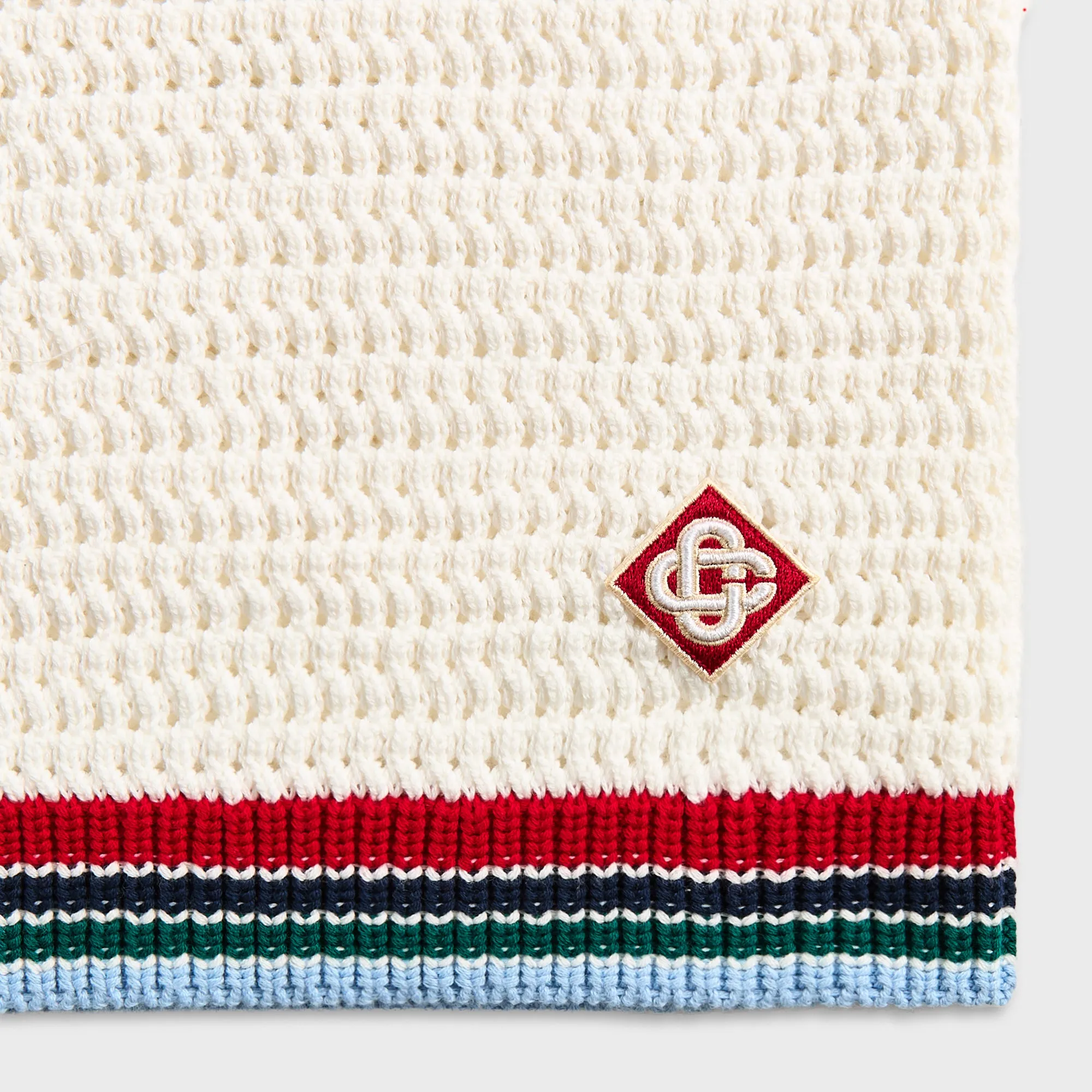 Casablanca Sporty Crochet Short - White sold by Kith product image thumbnail 3