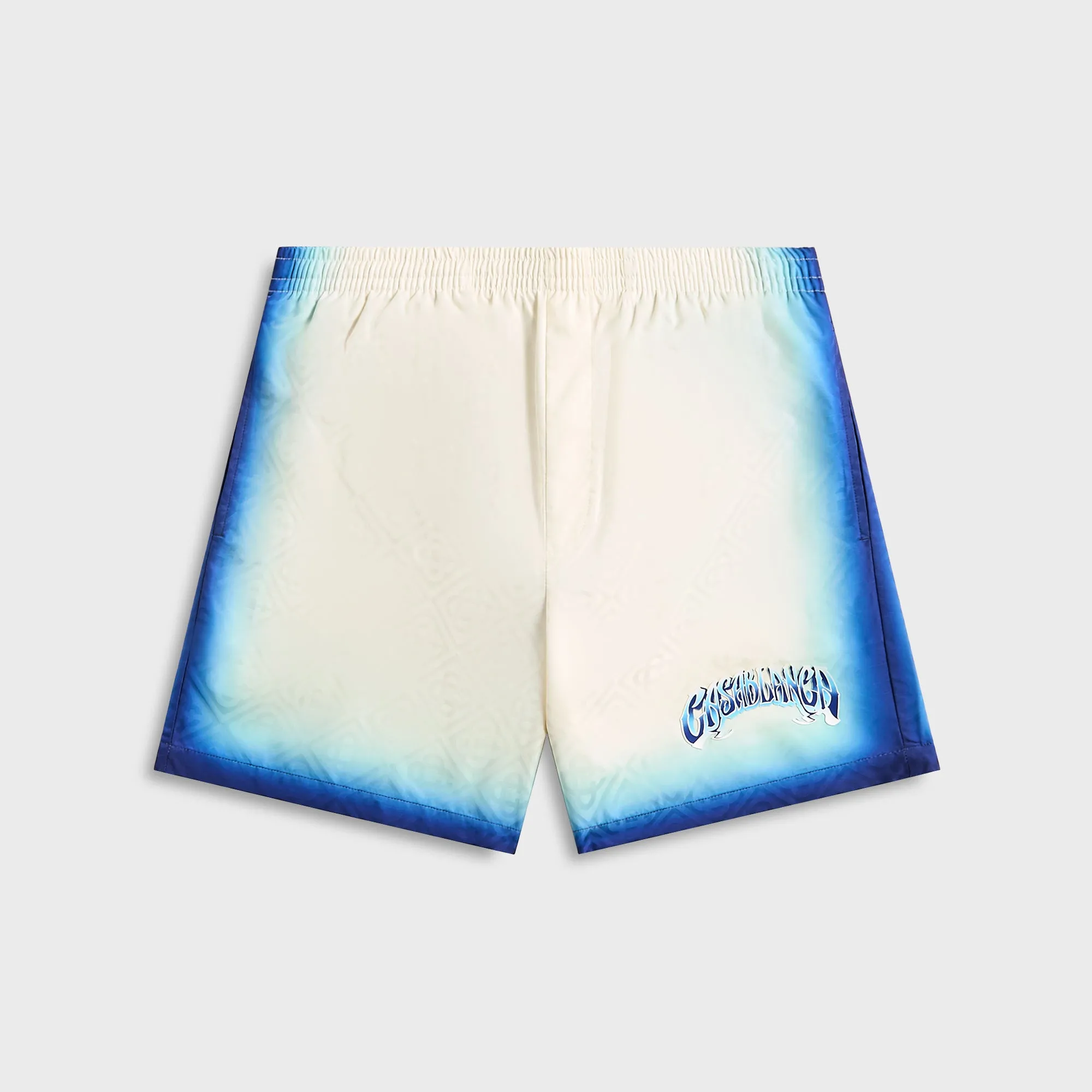 Casablanca Printed Jacquard Monogram Swim Short - Blue Fade sold by Kith