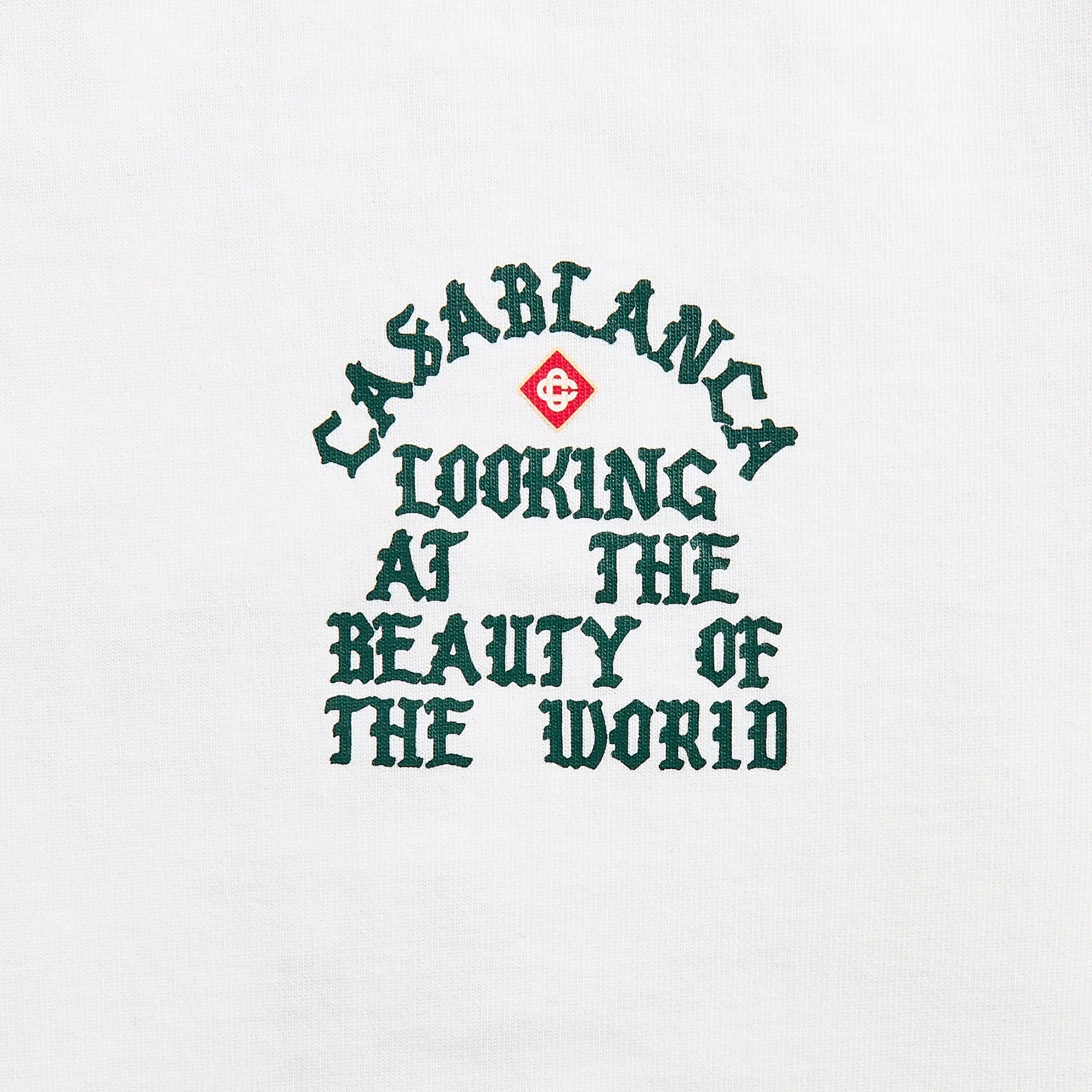 Casablanca Looking At The Beauty Of The World Printed Tee - White sold by Kith product image thumbnail 3