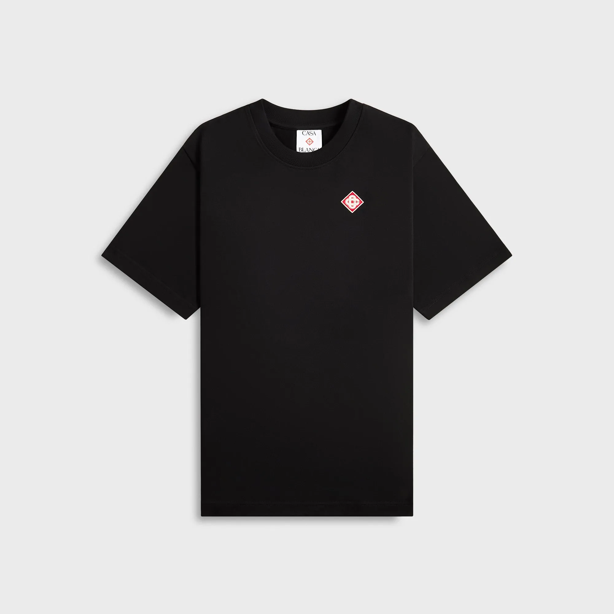 Casablanca Diamond Logo Patch Tee - Black sold by Kith