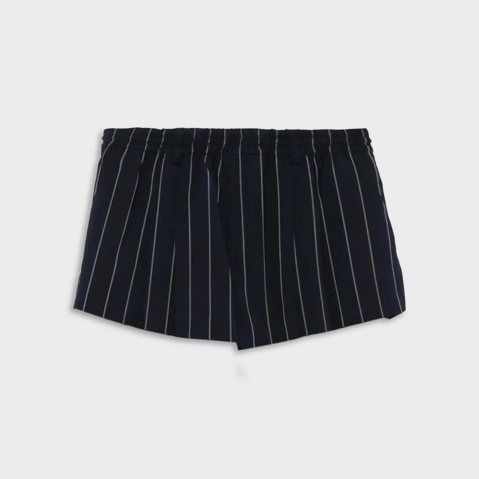 Alexander Wang Pleated Mini Short With Turn Down Elastic Waistband - Navy Blue sold by Kith