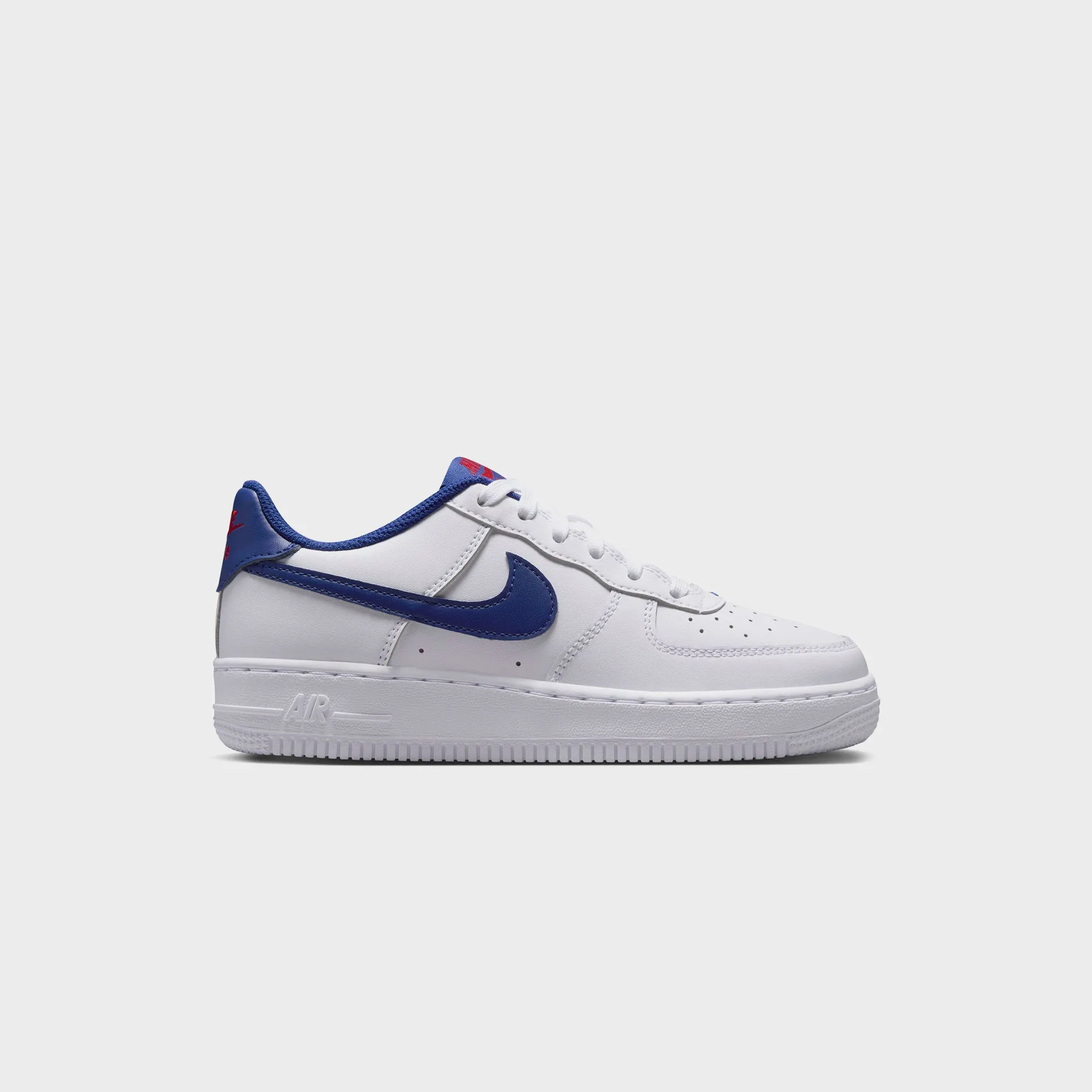 Nike GS Air Force 1 - White / University Red / Deep Royal Blue sold by Kith