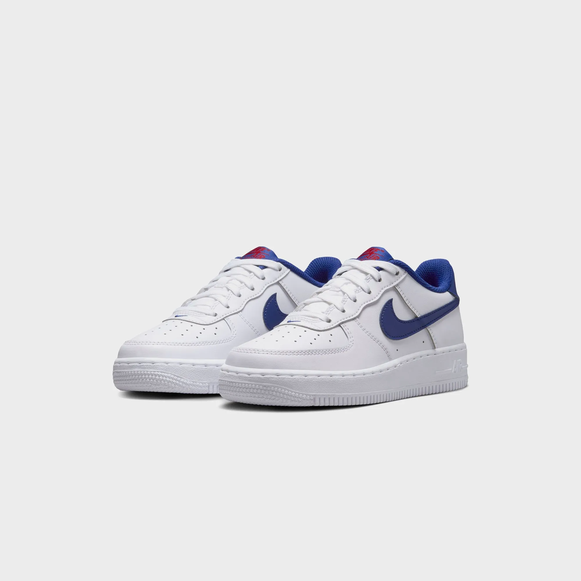 Nike GS Air Force 1 - White / University Red / Deep Royal Blue sold by Kith product image thumbnail 2
