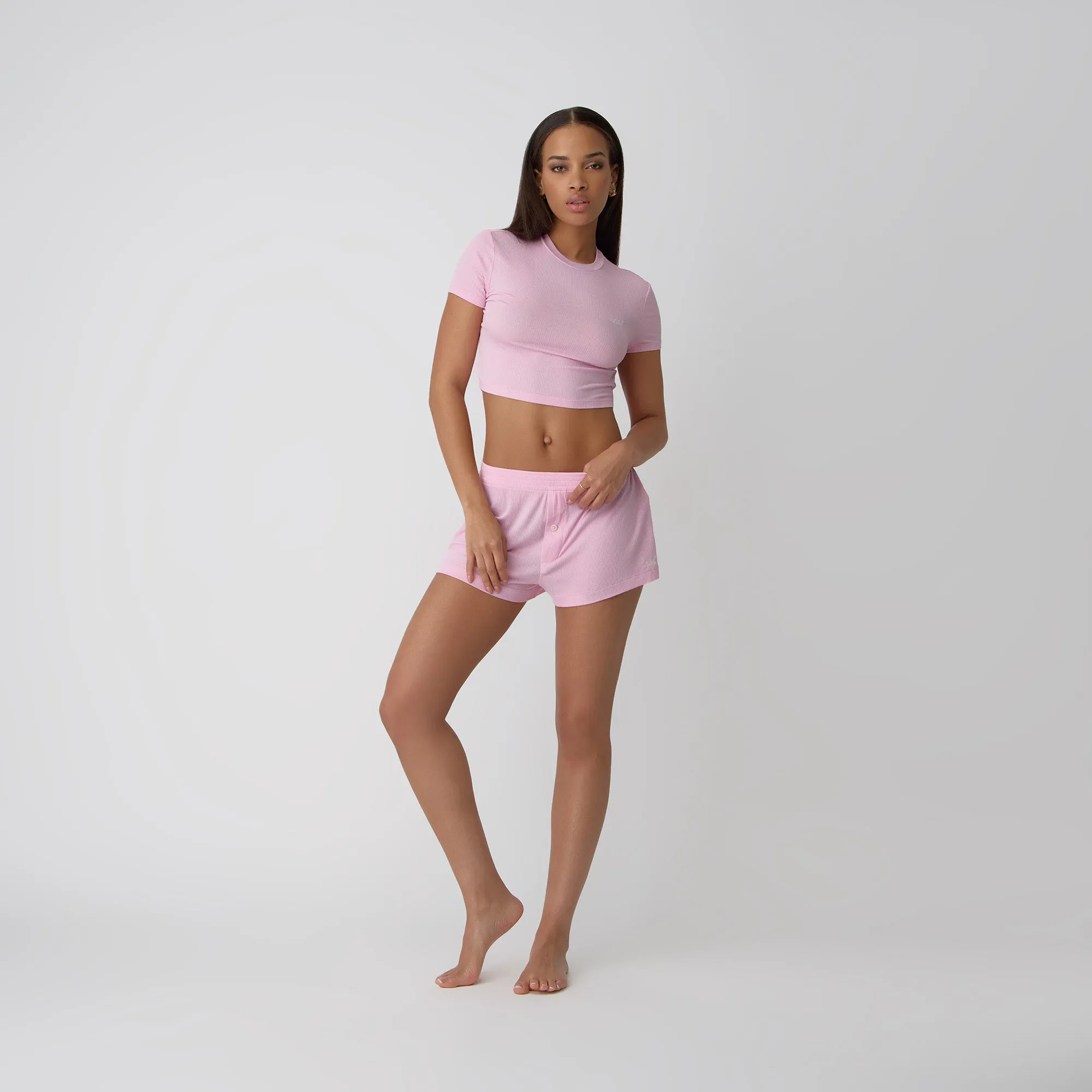 Kith Women Modal Rib Nilah Shorty - Poppet sold by Kith product image thumbnail 3