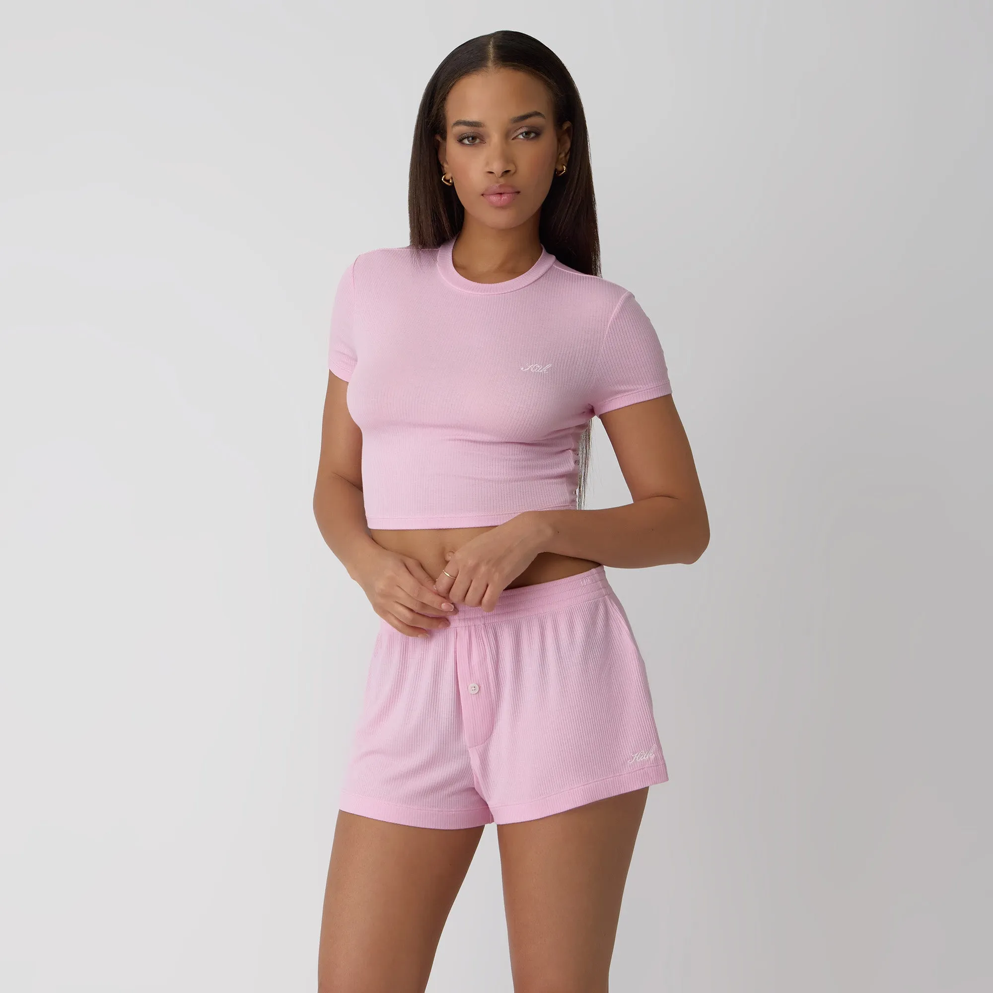 Kith Women Modal Rib Nilah Shorty - Poppet sold by Kith product image thumbnail 2