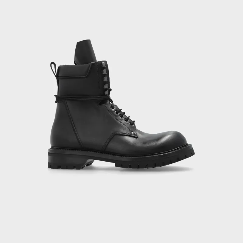 Rick Owens Army Low Boot Scarpe - Pelle Black sold by Kith