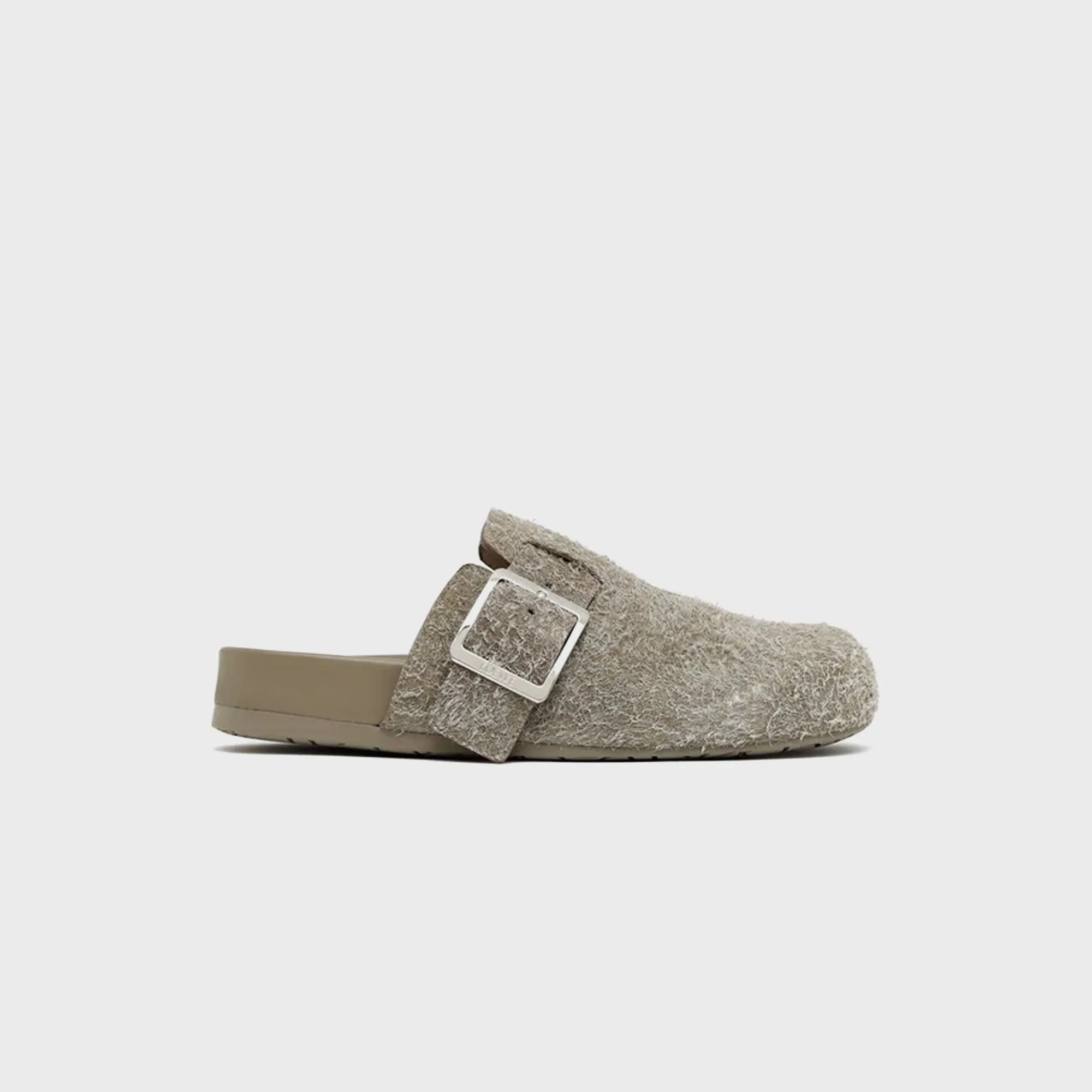 Loewe Ease Buckle Mule - Khaki Green sold by Kith